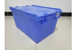 China Customized Logo Printing Plastic Attached Lid Containers / PP Tote Boxes supplier