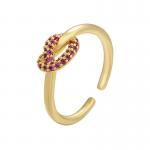 DAYSTAR Pave 18k Gold Jewelry CZ Zircon Wedding Ring Customized for sale