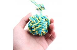 China Hand Pull Chew Long Tail Ball Toy Strong Cotton Rope Dog Toy supplier
