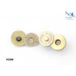 Bag Fasteners Closures , Magnetic Snap Closures For Bags Brush Anti - Brass for sale