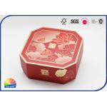 Gold Stamping Logo Octagonal Paper Box With Lid Festival Present Package for sale