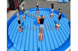 China EN71 Inflatable Jousting Arena Interactive Last Man Standing Gladiator Game supplier