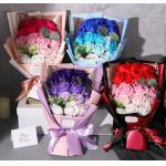 Valentines Day Gift Guaranteed Quality Unique Rose Soap Bouquet Flower Gift Box Soap Flower Bouquet for sale