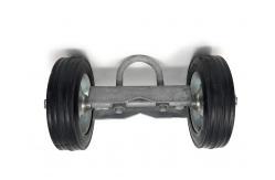 China Sliding Gate Caster Wheel Heavy Duty Rubber Wheel with Universal Mount Plate 220lbs supplier