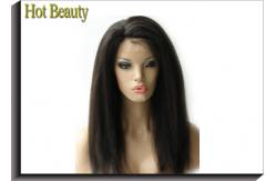 China For Female Human Hair Full Lace Wigs Customized Adjustable Size supplier