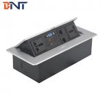 double network interface hidden design desktop pop up media socket box BD630-6 for sale