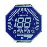 Customized Matrix HTN LCD Display Eight Shape Monochrome 7 Segment Graphic LCD Screen For Motorcycle Instruments for sale