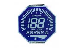 China 6 O' CLOCK Negative Transflective HTN Lcd Display Electricity Meter Monochrome Screen supplier