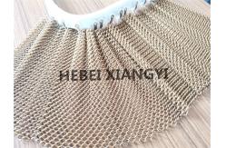 China Baking Varnish Metal Mesh Curtain 1mm Frame Design Hanging Lightweight Huge Aluminum supplier