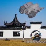 Chinese Style Gazebo Pergola Plain Clay Roof Tiles Unglazed Natural Grey for sale