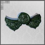 Green Chinese roofing tile dragon for temple garden for sale