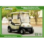 Beige 2 Passenger Electric Club Car Golf Cars 48v Trojan Battery for sale