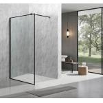 6/8mm Tempered Glass With Black Alum Frame Frameless Shower Enclosure For Stylish Bathroom for sale