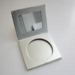 Paper Empty Highlight Contour Palette Matte Silver With Glass Mirror for sale