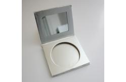 China Paper Empty Highlight Contour Palette Matte Silver With Glass Mirror supplier