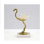 Home Decoration Copper Ostrich sculpture TableTop Crafts for sale