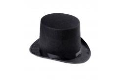 China Classic Hard Top Hat , 100% Pure Wool Steampunk Top Hat Plain Dyed Pattern supplier