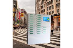 China Touch LCD Public Mobile Phone Charging Station Kiosk Quick Charge Code Lock Design supplier