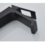 bathroom Black Waterfall Mixer Taps Ceramic Valve Desk Mounted