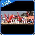 Orange Color Beach Competition Finish Line Arch Inflatable for sale