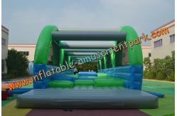 China Anti-UV Inflatables Obstacle Course  , Inflatable Obstacle Jumper 18m supplier