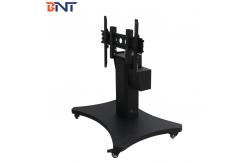 China Professional Electric Lifting Mobile TV Stand With 90 Degree Overturn Angle supplier