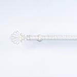 Aluminum Pipe Curtain Rods 16mm Crown Shape Advanced Curtain Rod Finials for sale