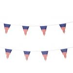 China Advertising American Flag Pennant Outdoor And Indoor Use Vinyl Triangular Shape for sale
