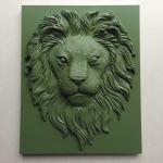 Silicone Leather Glue Mold Embossing Ink Stamp Custom Lion Animal Pattern for sale
