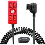 Alvin's Cables Dtap Splitter Cable Dtap Male to 4 Port D Tap Female Splitter Hub Power Cable for ARRI RED Teradek SmallHD SmallRig V-Mount|Gold-Mount Battery, 40cm/15.7in Red for sale