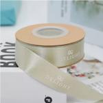 Custom Embossed Ribbon for Craft Packaging Sustainable Polyester Glitter Satin Grosgrain