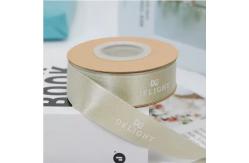 China Custom Embossed Ribbon for Craft Packaging Sustainable Polyester Glitter Satin Grosgrain supplier