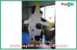 China Customized White Yellow Inflatable Model Cows / Bear Shaped For Amusement Park supplier