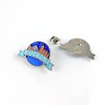 Unique Design Enamel City Promote Pin Badge With Offset Printing And Silver Sandblasting Material for sale