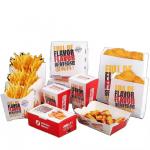 Customized Disposable Burger Box with Fries  Sustainable Takeaway Sandwich Container