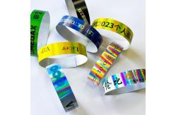 China Adjustable Plastic Glitter Laser Wristband for Event Concert Music Festival supplier