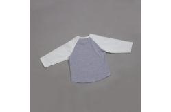 China Baseball Custom Tee Shirts 190gsm 100% Cotton Toddler Raglan Sleeve 16T supplier
