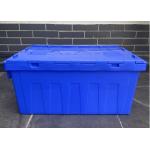 Customized Color 150kg Moving Plastic Nest Container Attached Lid for sale