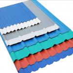 Color Coated PPGI Corrugated Sheet 1400mm - 1799mm Corrugated Metal Roof Panels for sale