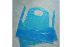 China Customized Disposable Plastic Aprons Waterproof Kitchen Apron PE Apron supplier