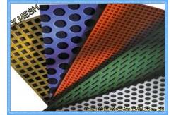 China Round Hole Perforated Metal Mesh , PVC Coated Perforated Aluminum Sheet Metal supplier