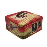 Rectangular Shape Candle Cake Cookies Tin Box Moisture Poof