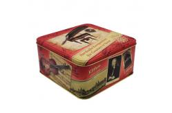 China Rectangular Shape Candle Cake Cookies Tin Box Moisture Poof supplier