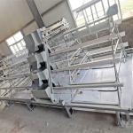 Broiler Meat Galvanized Chicken Cage 13 Chicks/Cell Automatic Feeding for sale