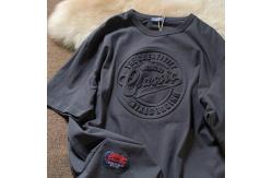 China Fashion Blank T Shirts Three Dimensional Bump Embossed Tee Pullover Sustainable supplier