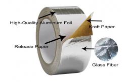 China HVAC Foil Scrim Tape Aluminium Foil Tape High Flexibility supplier