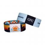 Elastic Polyester Reusable RFID Bracelet Wristband Customized Fabric NFC Sports Wristband
