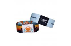 China Elastic Polyester Reusable RFID Bracelet Wristband Customized Fabric NFC Sports Wristband supplier