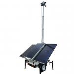 Eco Friendly Mobile Solar Trailer For Construction Sites Easy Installation for sale