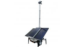 China Eco Friendly Mobile Solar Trailer For Construction Sites Easy Installation supplier